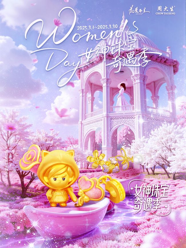 周大生“女神珠宝奇遇季”精彩来临，与珠宝来一场浪漫邂逅